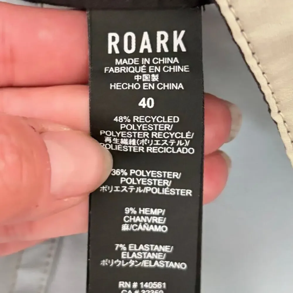 Roark Chiller Board Shorts Mens Size 40 Light Blue Lace Up Pockets Swim Trunks